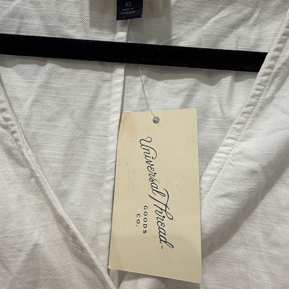 Universal Thread White Button-Front Mini Dress - Picture 6 of 6